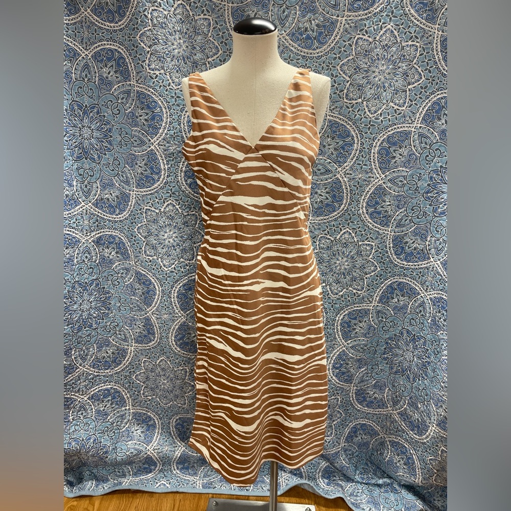 Sleeveless striped summer dress